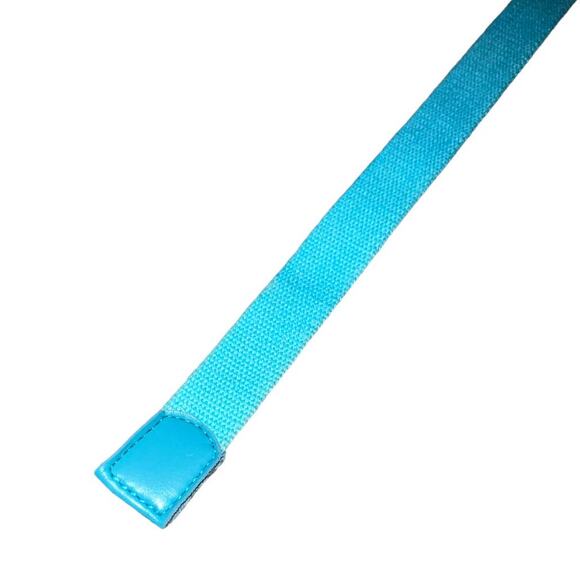 Vintage Adjustable Light Blue Fabric Belt - Small/Medium Waist - Picture 10 of 16